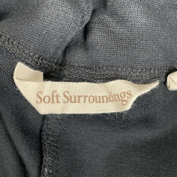 Soft Surroundings Pants Women's Size Large Black Viscose Nylon Stretc Capri‎ - Picture 4 of 13